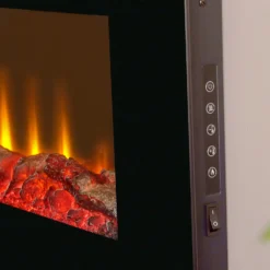 Sureflame WM-9331 Electric Wall Mounted Fire With Remote Control In Black, 42 Inch -None || EGLO || Energizer Sales 14199610 1275009418689763
