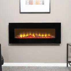 Sureflame WM-9331 Electric Wall Mounted Fire With Remote Control In Black, 42 Inch -None || EGLO || Energizer Sales 14199610 2425009418776115