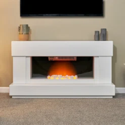 Αδάμ Adam Verona Fireplace Suite In Pure White, 48 Inch -None || EGLO || Energizer Sales 14199612 2055009418388164