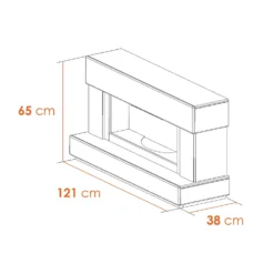 Αδάμ Adam Verona Fireplace Suite In Pure White, 48 Inch -None || EGLO || Energizer Sales 14199612 5065009418433725