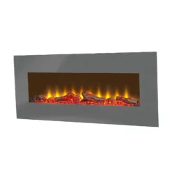 Sureflame WM-9505 Electric Wall Mounted Fire With Remote Control In Grey, 42 Inch -None || EGLO || Energizer Sales 14199614 8685009418891351