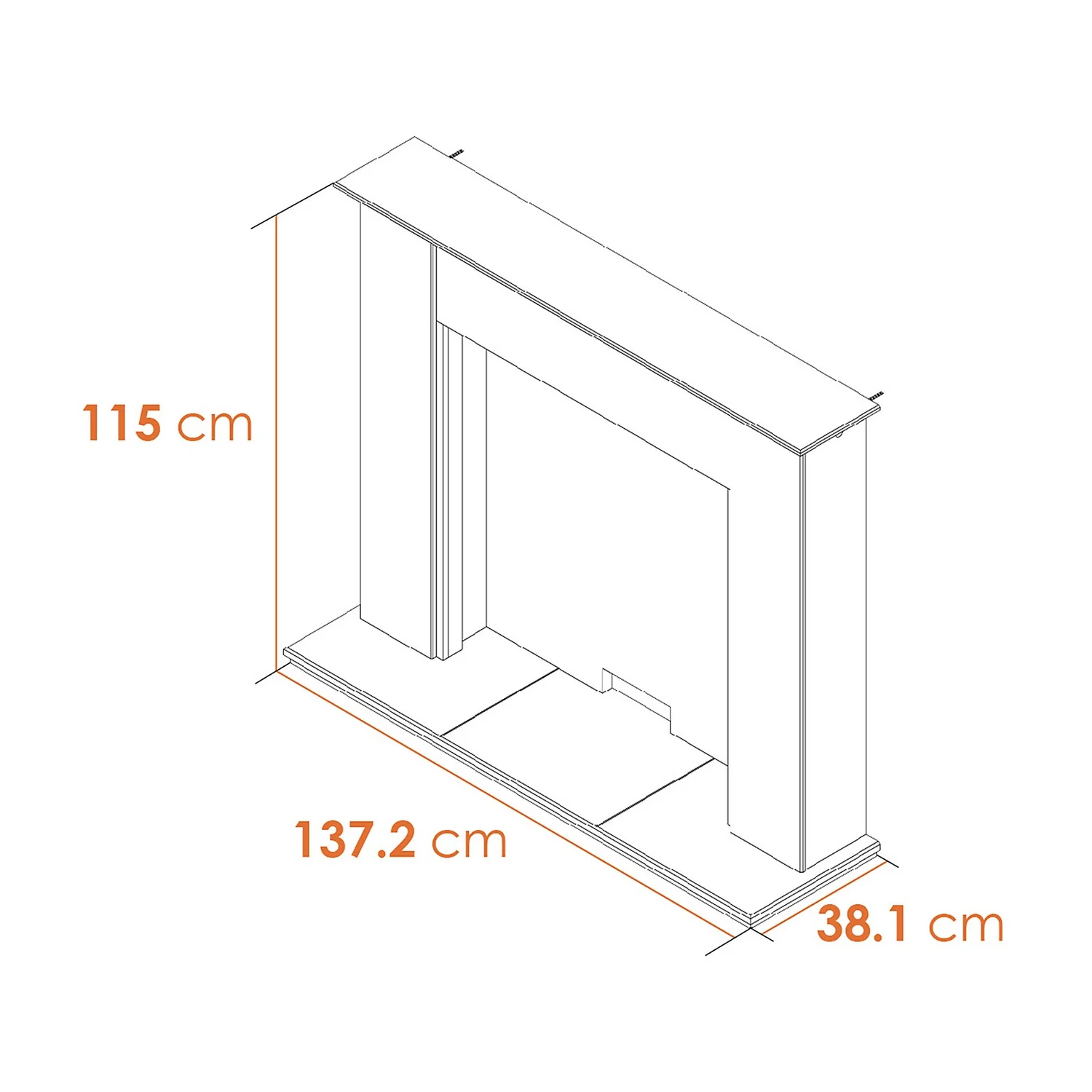Acantha Montara Crystal White Marble Fireplace With Downlights & Woodhouse Electric Stove In Black, 54 Inch 6 Acantha Montara Crystal White Marble Fireplace With Downlights & Woodhouse Electric Stove In Black, 54 Inch - Image 6