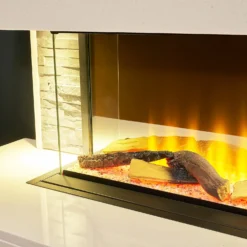 Acantha Aspen White Marble & Slate Fireplace Suite With Downlights, 69 Inch -None || EGLO || Energizer Sales 14199622 2065009418170454