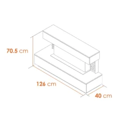 Acantha Aspen White Marble & Slate Fireplace Suite With Downlights, 50 Inch -None || EGLO || Energizer Sales 14199623 8065009417966010
