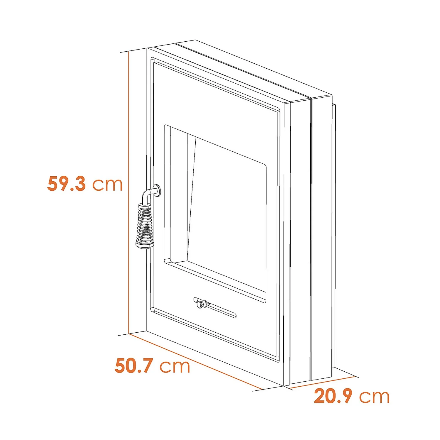 Αδάμ Adam Oslo Electric Stove With Inset Fitting & Remote Control - Black 7 Αδάμ Adam Oslo Electric Stove With Inset Fitting & Remote Control - Black - Image 7