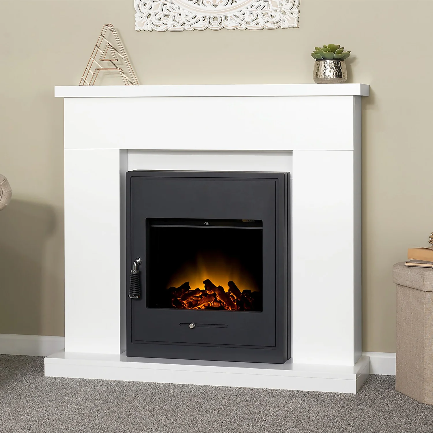 Αδάμ Adam Oslo Electric Stove With Inset Fitting & Remote Control - Black 2 Αδάμ Adam Oslo Electric Stove With Inset Fitting & Remote Control - Black - Image 2