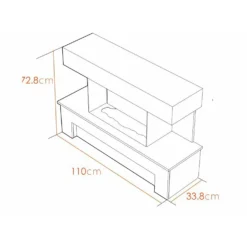 Αδάμ Adam Havana Fireplace Suite With Flat To Wall Fitting And Remote Control In Charcoal Grey, 43 Inch -None || EGLO || Energizer Sales 14199625 1855009419986270