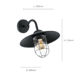 Eglo Melgoa Outdoor Wall Light - Black -None || EGLO || Energizer Sales 14222375 1295020563251769