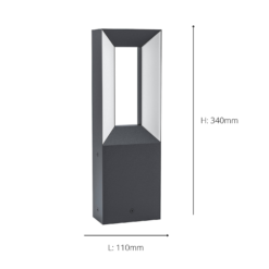 Eglo Riforano Outdoor LED Pedestal Light -None || EGLO || Energizer Sales 14222381 1125020562866134