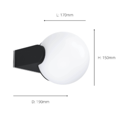 Eglo Rubio Outdoor Wall Light -None || EGLO || Energizer Sales 14222383 1515020562761332