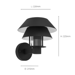 Eglo Chiappera Outdoor Wall Light -None || EGLO || Energizer Sales 14222398 8045020562789346