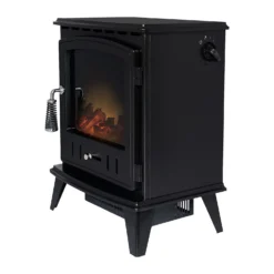 Αδάμ Adam Aviemore 1800W Freestanding Electric Stove With LED Flame Effect - Textured Black -None || EGLO || Energizer Sales 14269770 1435035374367761