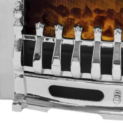 Αδάμ Adam Blenheim 2000W Electric Fire With Inset Fitting And LED Flame Effect - Chrome -None || EGLO || Energizer Sales 14269773 7045035374367059