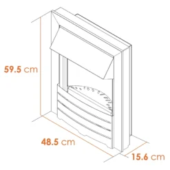 Αδάμ Adam Helios 2000W Electric Fire With Inset Fitting - Black -None || EGLO || Energizer Sales 14269777 1845035374133845