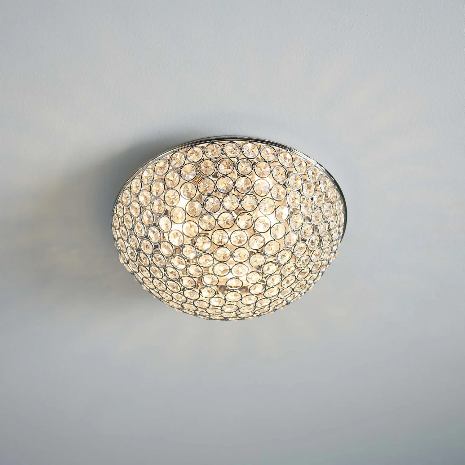 Daless Bathroom Flush Ceiling Light - Chrome Effect 5 Daless Bathroom Flush Ceiling Light - Chrome Effect - Image 5