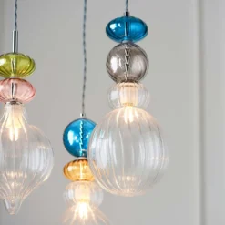 Elgin Cluster Pendant Ceiling Light - Multicoloured & Chrome -None || EGLO || Energizer Sales 14301808 1735038439668332