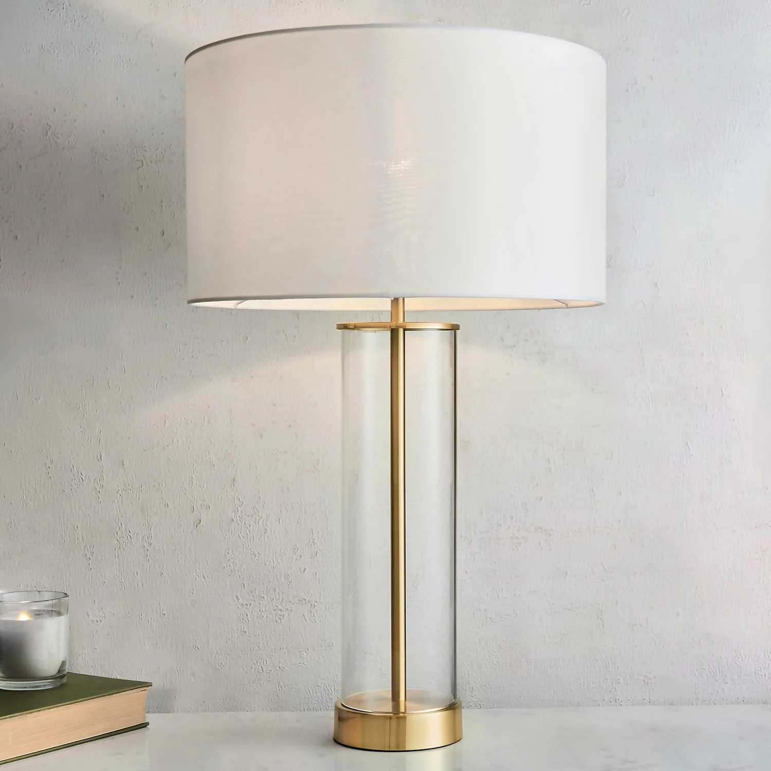 Gills Table Lamp - Brass Effect 1 Gills Table Lamp - Brass Effect