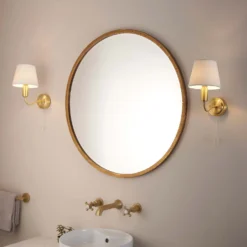 Naim Bathroom Wall Light - Brass Effect -None || EGLO || Energizer Sales 14301821 1925038439486052