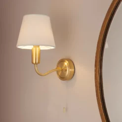 Naim Bathroom Wall Light - Brass Effect -None || EGLO || Energizer Sales 14301821 2755038439435883