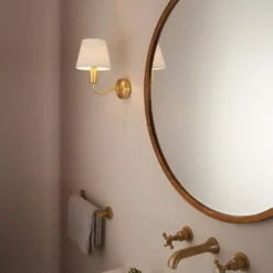 Naim Bathroom Wall Light - Brass Effect -None || EGLO || Energizer Sales 14301821 6405038439584884