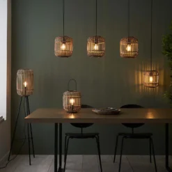 Saval Pendant Ceiling Light - Natural Bamboo -None || EGLO || Energizer Sales 14301825 1595038438228422