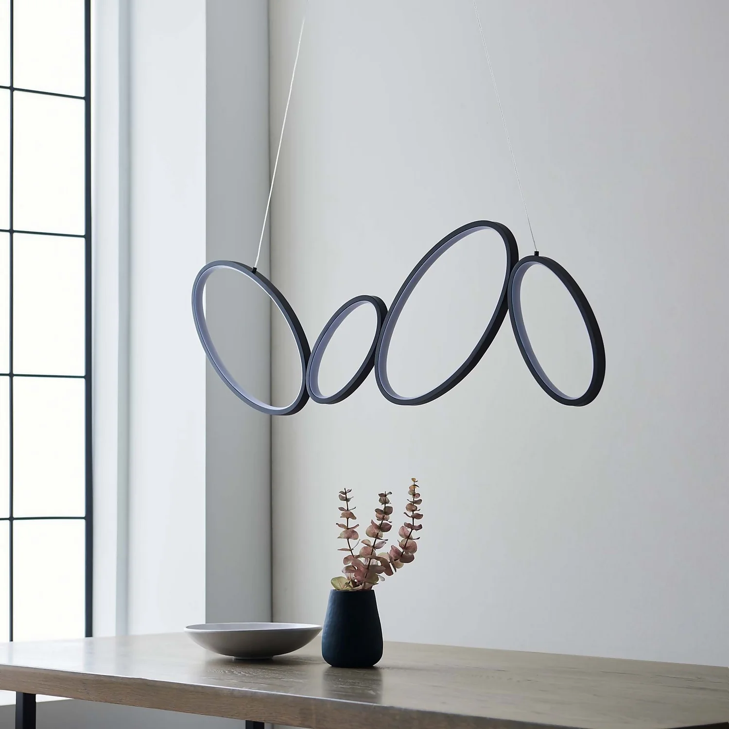 Torbeg Integrated LED Pendant Ceiling Light - Black 4 Torbeg Integrated LED Pendant Ceiling Light - Black - Image 4