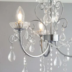 Shanzie Semi Flush Bathroom Chandelier Light - Chrome Effect -None || EGLO || Energizer Sales 14301829 1285038439791740
