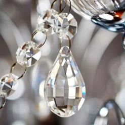 Shanzie Semi Flush Bathroom Chandelier Light - Chrome Effect -None || EGLO || Energizer Sales 14301829 1575038439958330