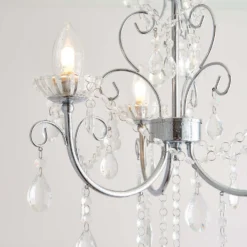Shanzie Semi Flush Bathroom Chandelier Light - Chrome Effect -None || EGLO || Energizer Sales 14301829 2195038439748489