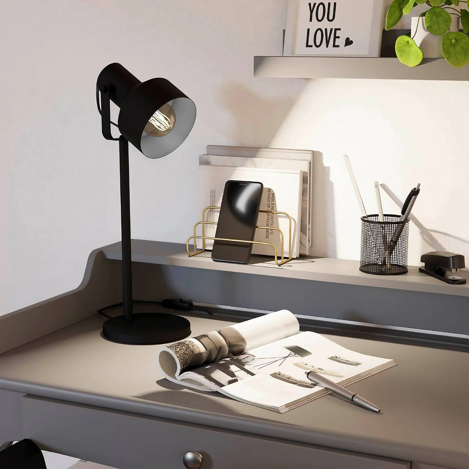Eglo Casibare Table Lamp - Black 1 Eglo Casibare Table Lamp - Black
