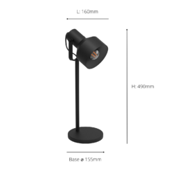 Eglo Casibare Table Lamp - Black 8 Eglo Casibare Table Lamp - Black -None || EGLO || Energizer Sales 14302943 9535038224029802