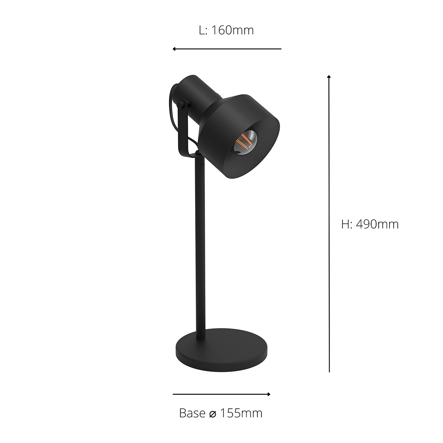 Eglo Casibare Table Lamp - Black 4 Eglo Casibare Table Lamp - Black - Image 4