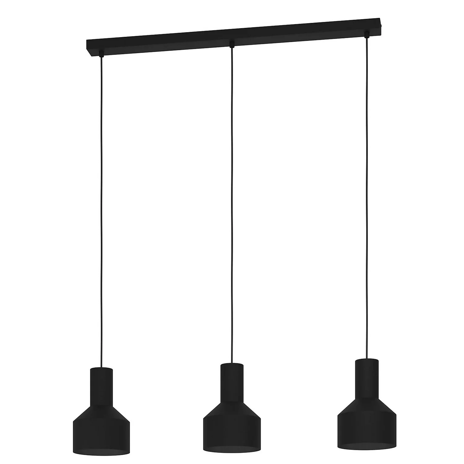 Eglo Casibare 3 Lamp Diner Bar Light - Black 2 Eglo Casibare 3 Lamp Diner Bar Light - Black - Image 2
