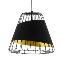 Eglo Austell Pendant Ceiling Light - Black & Gold -None || EGLO || Energizer Sales 14302951 1155038223057475