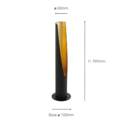 Eglo Barbotto Table Lamp - Black & Gold -None || EGLO || Energizer Sales 14302953 1475038223336775