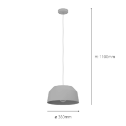 Eglo Contrisa Pendant Ceiling Light - Light Grey -None || EGLO || Energizer Sales 14302954 2105038224349023