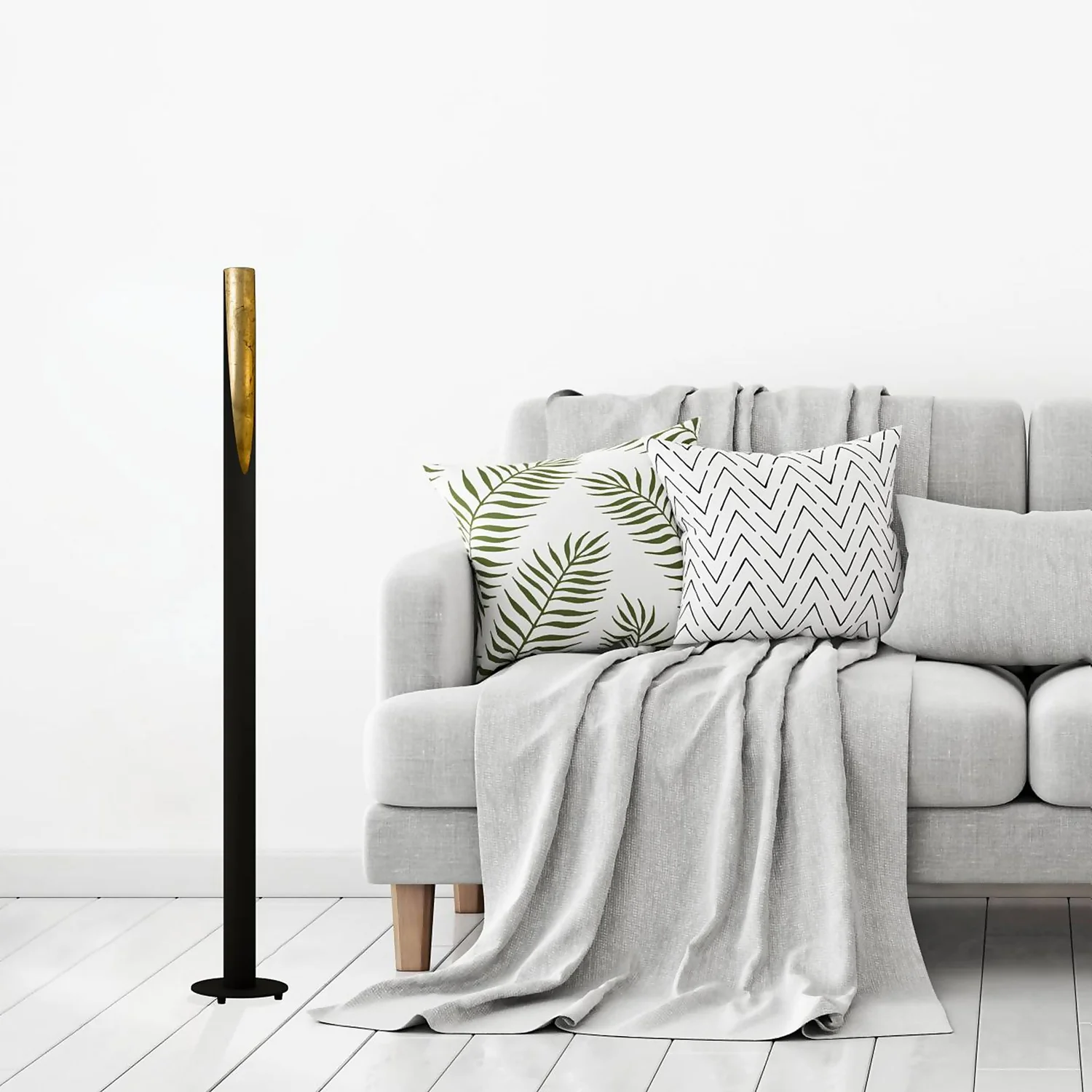 Eglo Barbotto Floor Lamp - Black & Gold 1 Eglo Barbotto Floor Lamp - Black & Gold
