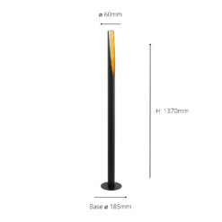 Eglo Barbotto Floor Lamp - Black & Gold 10 Eglo Barbotto Floor Lamp - Black & Gold -None || EGLO || Energizer Sales 14302956 1575038223281302