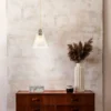 Eglo Copley Pendant Ceiling Light - Soft Gold & Clear