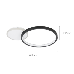 Eglo Gafares Connect Smart Flush Ceiling Light - Black -None || EGLO || Energizer Sales 14302966 1645038223881509