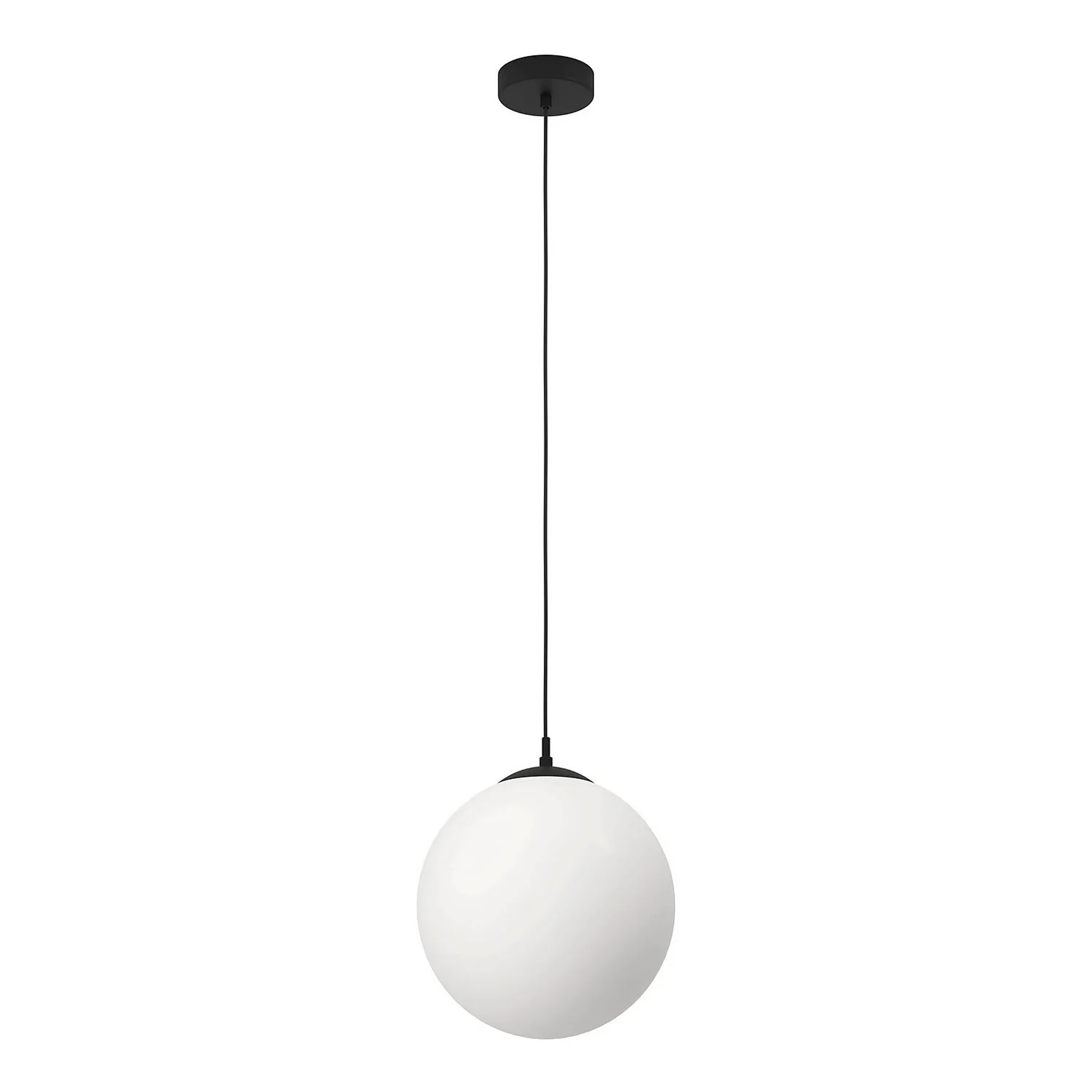 Eglo Rondo Pendant Ceiling Light - Black & Opal 2 Eglo Rondo Pendant Ceiling Light - Black & Opal - Image 2