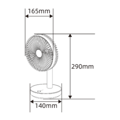 TCP 7 Inch Black Rechargeable Desk Fan -None || EGLO || Energizer Sales 14760624 1475058397553667