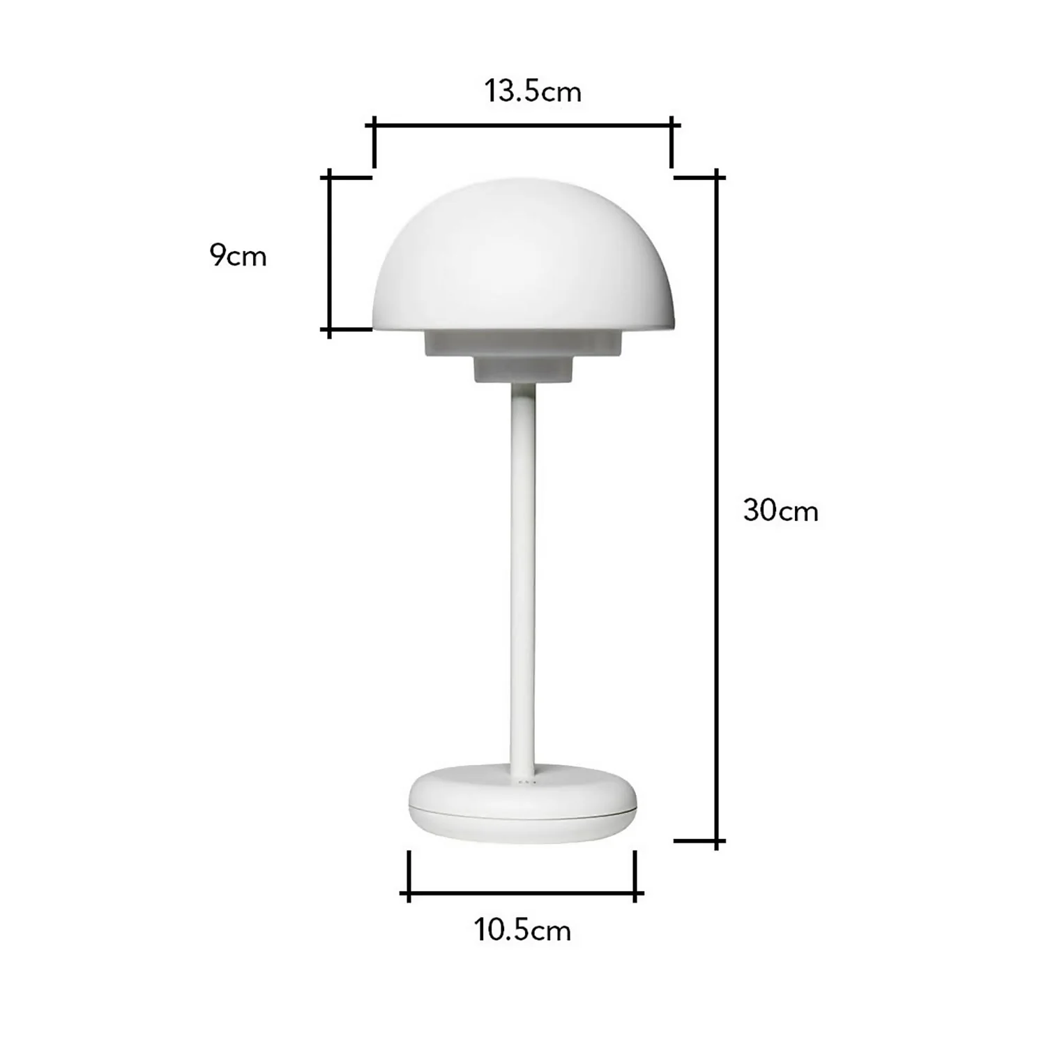 LED Rechargeable Table Lamp - White 9 LED Rechargeable Table Lamp - White - Image 9
